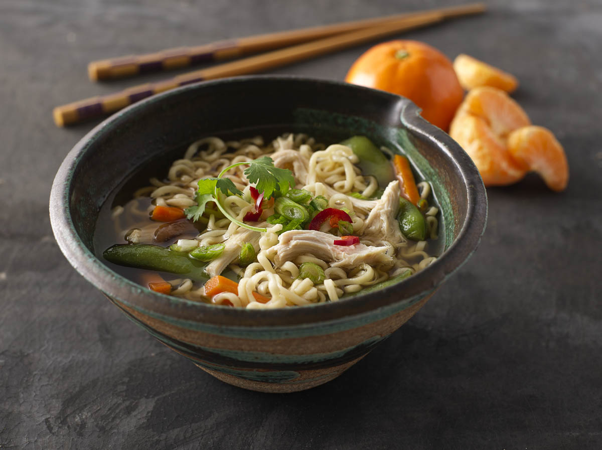 Sesame Ginger Chicken Ramen Soup Gold'n Plump